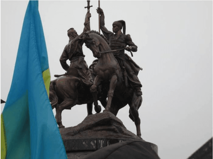 Пам'ятник Залізняку і Ґонті - Історія в школі