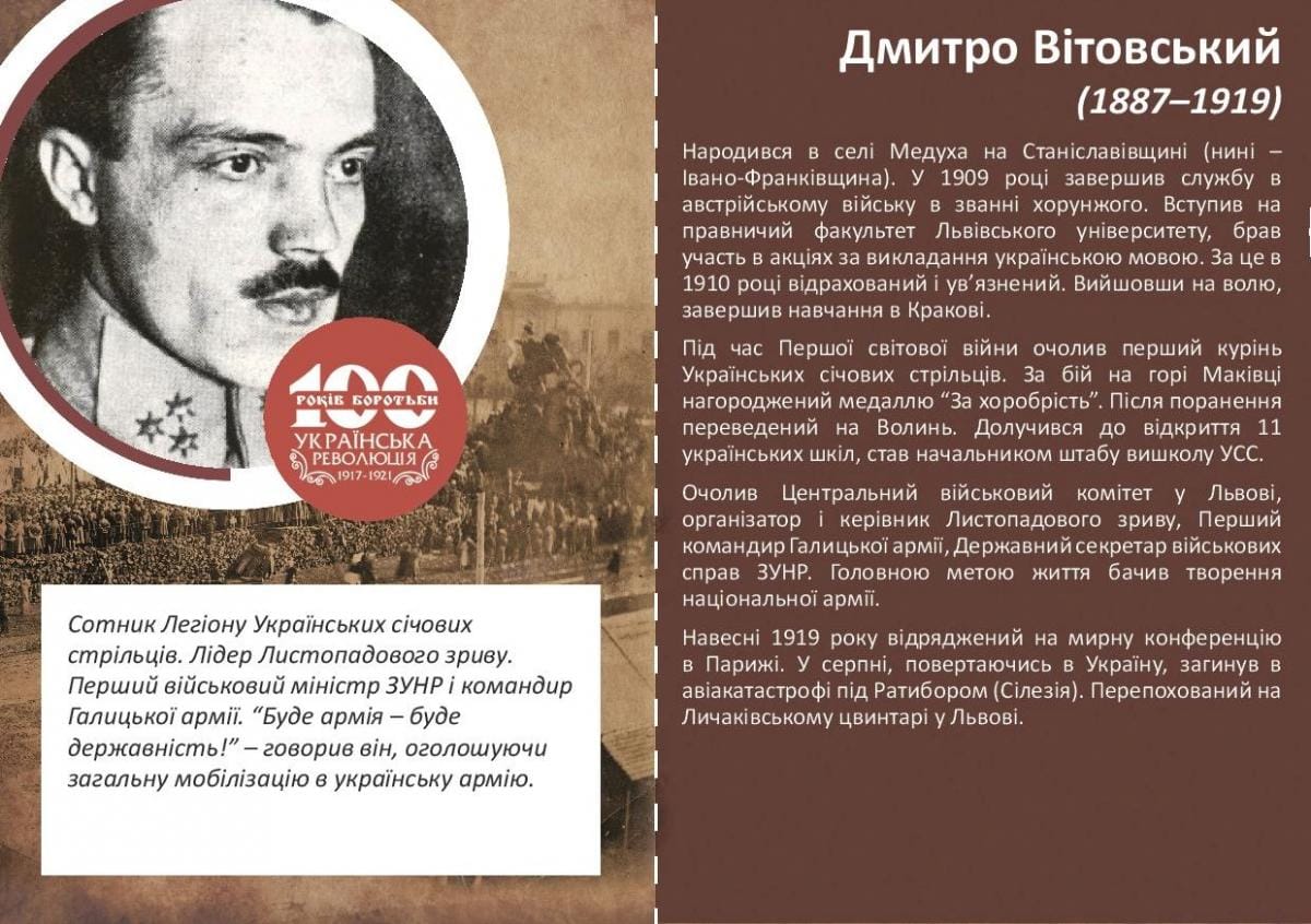 Дмитро Вітовський-Історія в школі