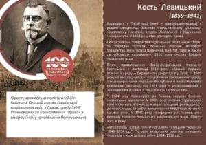 Кость Левицький-Історія в школі