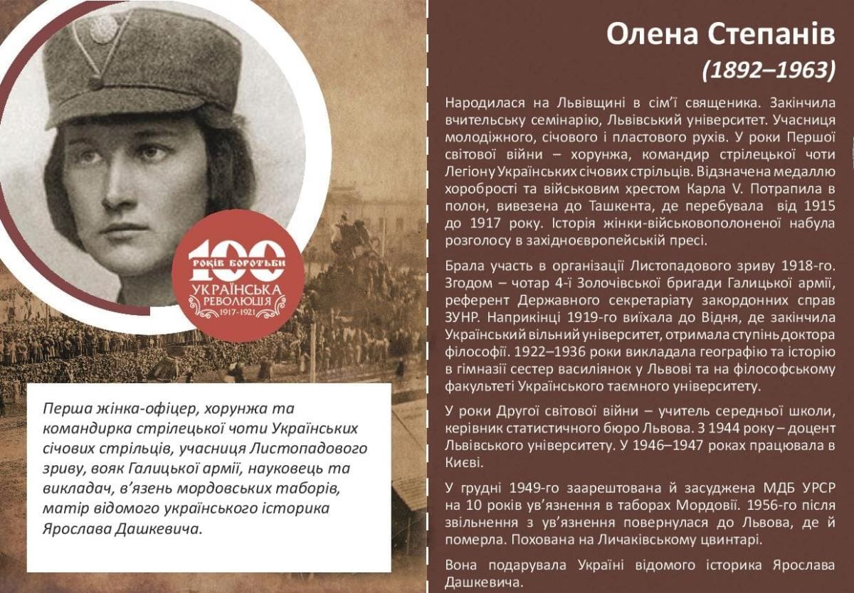 Олена Степанів-Історія в школі