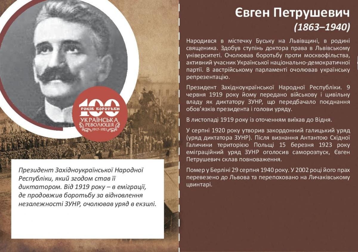 Євген Петрушевич-Історія в школі