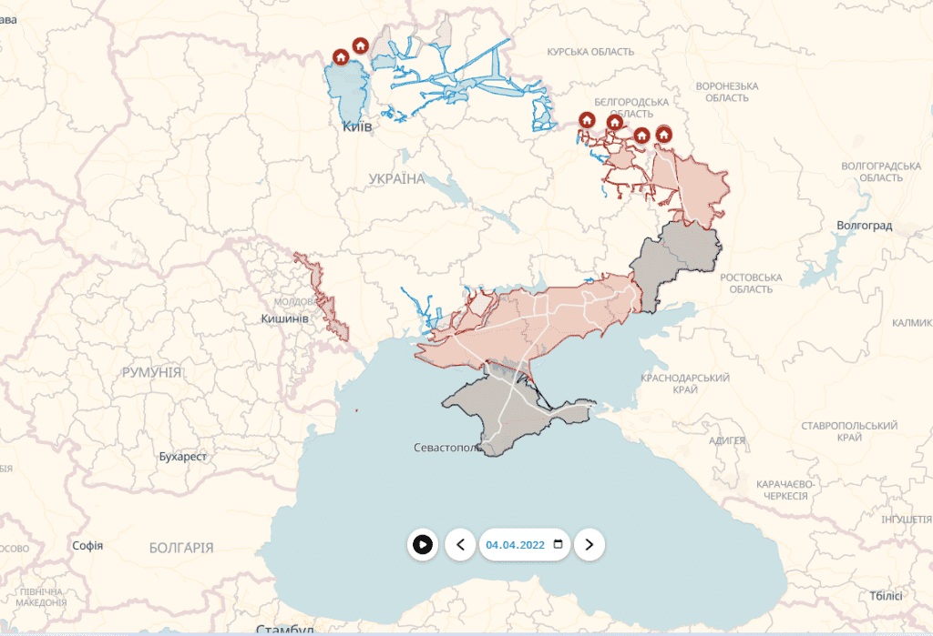 Карта станом на 04.04.2022-Історія в школі