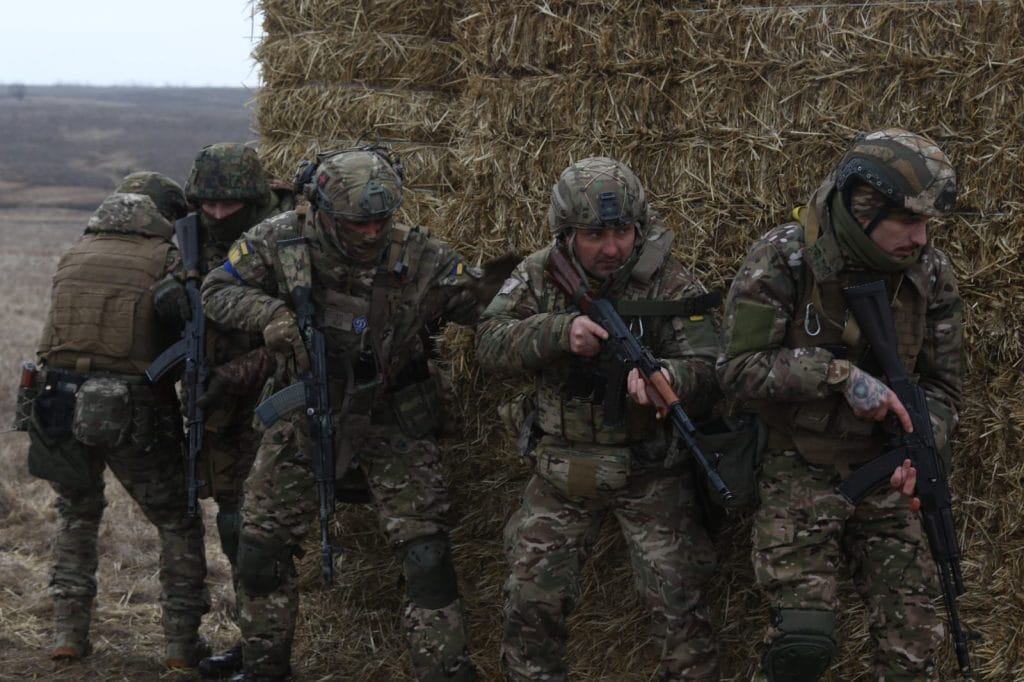 Тренування підрозділів Сил територіальної оборони ЗСУ на Запорізькому напрямку