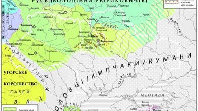Карта України XII століття-Історія в школі