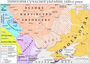 Карта України. Велике князівство Литовське-Історія в школі