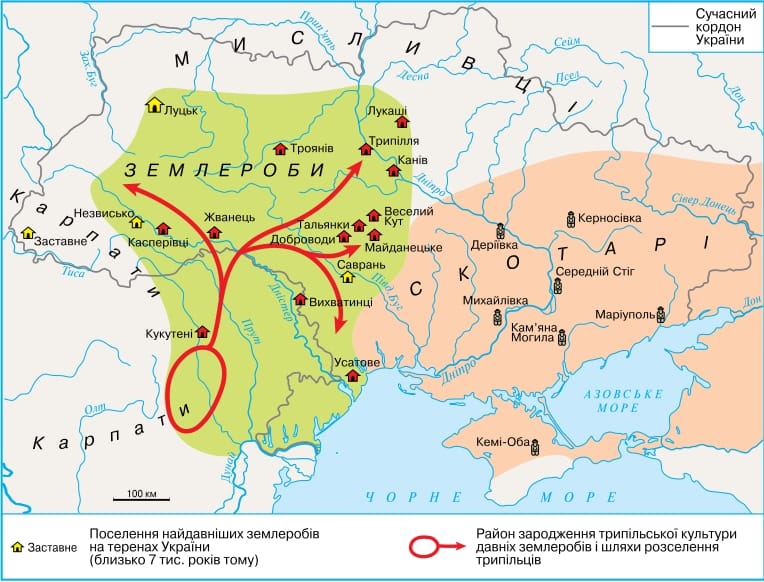Перші землероби та скотарі на території України-Історія в школі