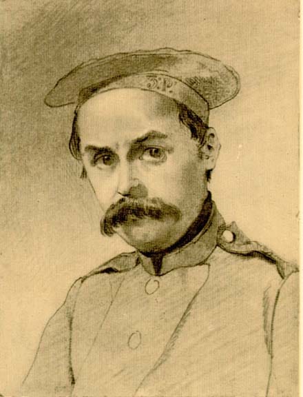 Шевченко-солдат. Автопортрет, 1847, Національний музей Тараса Шевченка, м. Київ