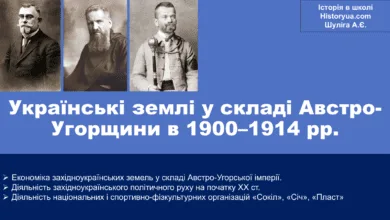 Українські землі у складі Австро-Угорщини в 1900-1914 рр.-Історія в школі
