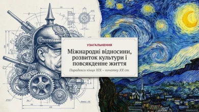Узагальнення «Міжнародні відносини. Розвиток культури і повсякденне життя (кінець ХVІІІ – початок ХХ ст.)»-Історія в школі