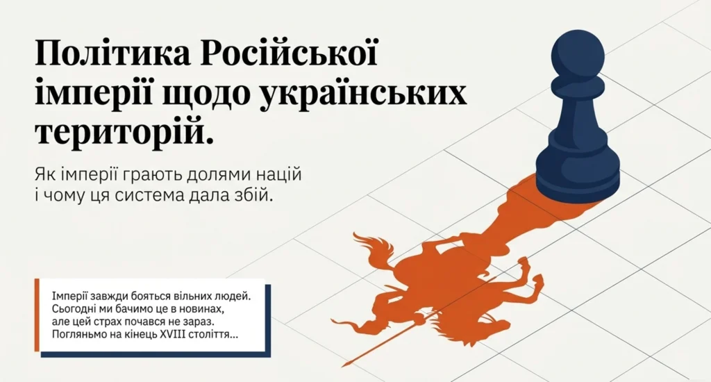 Політика Російської імперії щодо українських етнічних територій-Історія в школі